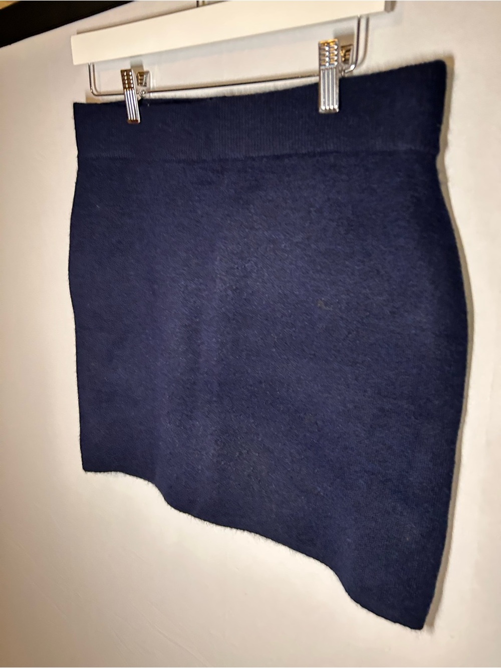 TWIK By Simons Navy Knit Pull-on Mini Skirt - Size M - Picture 3 of 6
